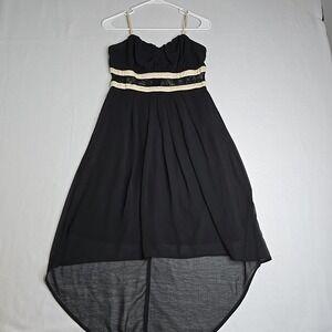 Jealous Tomato Hi-Lo‎ Babydoll Dress SZ M Lace Black HOCO Sexy Cocktail Party